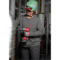 GRIDIRON Long Sleeve Pocket T-Shirt, Women's, X-Small, Blue Moffatt Supply & Specialties