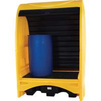 2-Drum Hard Cover Spill Pallet, 43.11" L x 61.61" W x 83.07" H, 1433 lbs. Load Capacity Moffatt Supply & Specialties