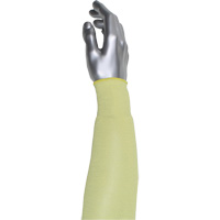 Manchette r&eacute;sistante &agrave; la coupe &agrave; pli unique Kut Gard, Aramide/ATA, 10", ASTM ANSI niveau A4, Jaune Moffatt Supply & Specialties