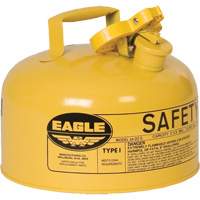 Bidon de s&eacute;curit&eacute; pour le diesel, Type I, Acier galvanis&eacute;, 2 gal. US, Jaune, Homologu&eacute; FM/List&eacute; UL/ULC Moffatt Supply & Specialties
