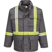 Bizflame&reg; 88/12 Insulated Winter Parka, Grey, Small Moffatt Supply & Specialties