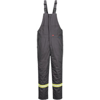 Bizflame&reg; 88/12 Insulated Bib Pants, Cotton/Nylon, Small, Grey Moffatt Supply & Specialties