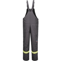Bizflame&reg; 88/12 Insulated Bib Pants, Cotton/Nylon, Small, Grey Moffatt Supply & Specialties