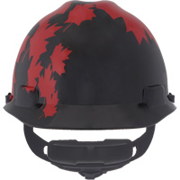 Specialty V-Gard&reg; Hard Hat, Ratchet Suspension, Black/Red Moffatt Supply & Specialties