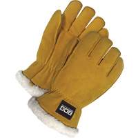 Gants de conducteur, Moyen, Paume en Cuir de daim refendu, Tissu-laine Moffatt Supply & Specialties