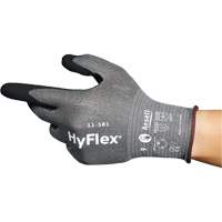 Gants industriels ultral&eacute;gers 11-581 HyFlex, 6, Calibre 21, Rev&ecirc;tement Nitrile, ASTM ANSI niveau A6 Moffatt Supply & Specialties