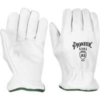 Cut-Resistant Driver's Gloves, Small, Grain Goatskin Palm Moffatt Supply & Specialties