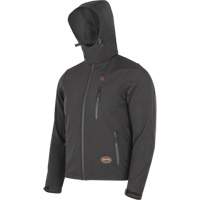Heated Soft-Shell Jacket, Men's, Small, Black Moffatt Supply & Specialties