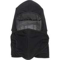 Pioneer 766A Flame-Resistant Quilted Hard Hat Liner with Detachable Mouthpiece, Black/Grey, Cotton/FR-Tech&reg;/Modacrylic/Nylon Moffatt Supply & Specialties