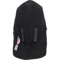 Pioneer 766A Flame-Resistant Quilted Hard Hat Liner with Detachable Mouthpiece, Black/Grey, Cotton/FR-Tech&reg;/Modacrylic/Nylon Moffatt Supply & Specialties