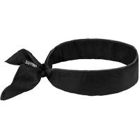 Chill-Its 6702 Cooling Headband with Embedded Polymers & Tie Closure, Black Moffatt Supply & Specialties