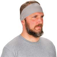 Chill-Its 6634 Performance Knit Cooling Headband, Grey Moffatt Supply & Specialties