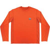 Chill-Its 6689 Cooling Long Sleeve Sun Shirt with UV Protection, Orange, Small Moffatt Supply & Specialties