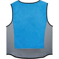 Chill-Its 6667 Wet Evaporative Cooling Vest with Zipper Closure, Medium, Blue Moffatt Supply & Specialties