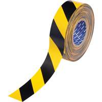 ToughStripe&reg; Max Floor Marking Tape, 2" x 100', Polyester, Black and Yellow Moffatt Supply & Specialties