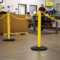 Industrial Stanchion Kit with Plastic Chain, 37" High, Red Moffatt Supply & Specialties