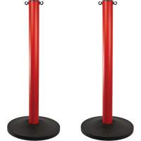 Industrial Stanchion, 37" High, Red Moffatt Supply & Specialties