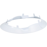Bordure large compl&egrave;te &agrave; agrafe pour casque d'alpiniste RZRBack, blanc Moffatt Supply & Specialties