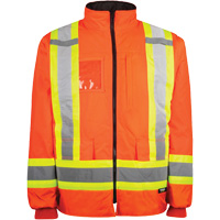 Manteau haute visibilit&eacute; 7-en-1, Polyester, Orange haute visibilit&eacute;, T-petit Moffatt Supply & Specialties