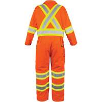 High-Visibility Unlined Coveralls, Small, High Visibility Orange Moffatt Supply & Specialties
