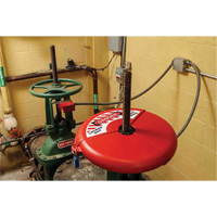 Dispositif de verrouillage coulissant pour vanne &agrave; opercule, Type Volant Moffatt Supply & Specialties