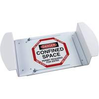 "Danger Confined Space Permit Required For Entry" Manhole Sign, 21" x 30", Polystyrene, English Moffatt Supply & Specialties