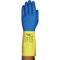 Alphatec&reg; 87-224 Chemical-Resistant Gloves, Size 7, 12.8" L, Neoprene/Rubber Latex, Cotton/Flock-Lined Inner Lining, 26.8-mil Moffatt Supply & Specialties