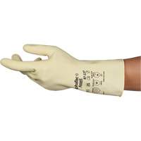 AlphaTec&reg; 87-137 Lightweight Natural Gloves, Size 7, 11.8" L, Rubber Latex, 16-mil Moffatt Supply & Specialties