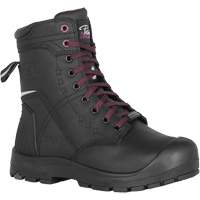 Women's Work Boots with Internal Flexible Metguard, Leather, Steel Toe, Size 5, Impermeable Moffatt Supply & Specialties