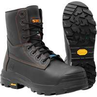 Metpro Flex Work Boots with Metguard, Leather, Size 4, Impermeable Moffatt Supply & Specialties
