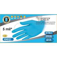 34600 Disposable Gloves, Small, Nitrile, 5-mil, Powder-Free, Blue Moffatt Supply & Specialties