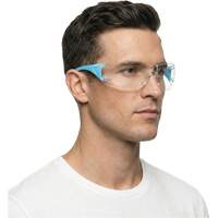 Lunettes de s&eacute;curit&eacute; bleu/blanc Adapt Lite, Lentille Transparent, Antibu&eacute;e/Anti-&eacute;gratignures, ANSI Z87+/R&eacute;pond ou surpasse la norme CSA Z94.3 Moffatt Supply & Specialties
