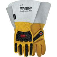 Storm Trooper Water-Resistant Gloves, Small, Cowhide Palm, Gauntlet Cuff Moffatt Supply & Specialties