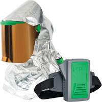 Respirateur &agrave; chaleur radiante Z-Link avec souffleur & montage &agrave; la ceinture, Respirateur &agrave; masque/Capuchon & visi&egrave;re, Pile Lithium-ion Moffatt Supply & Specialties