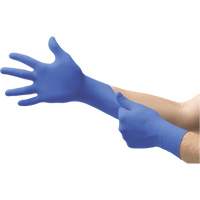 MICROFLEX N21 Disposable Gloves, 6.5/7/Small, Nitrile, 4.7-mil/5.5-mil, Powder-Free, Cobalt, Class 2 Moffatt Supply & Specialties