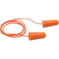 SEALTEC33 Orange Tapered PU Foam Disposable Earplugs, Corded, Bulk - Box, 33 dB NRR, One-Size Moffatt Supply & Specialties