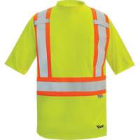 T-shirt de s&eacute;curit&eacute; doubl&eacute; de bambou Viking, Polyester, 3T-Grand, Jaune lime haute visibilit&eacute; Moffatt Supply & Specialties