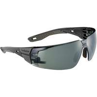 RUSH+ 2.0 M/L Safety Glasses with Black & Grey Frame, Grey/3.0 Lens, Anti-Fog/Anti-Scratch, ANSI Z87+ Moffatt Supply & Specialties