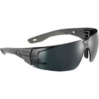 RUSH+ 2.0 M/L Safety Glasses with Black & Grey Frame, Grey/5.0 Lens, Anti-Fog/Anti-Scratch, ANSI Z87+ Moffatt Supply & Specialties