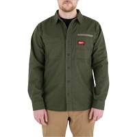 GRIDIRON Flannel Shirt, Men's, Small, Green Moffatt Supply & Specialties