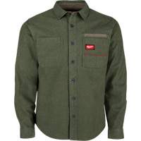GRIDIRON Flannel Shirt, Men's, Small, Green Moffatt Supply & Specialties