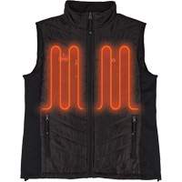 N-Ferno&reg; Rechargeable Heated Vest with Battery Power Bank, Men's/Unisex/Women's, Small, Black Moffatt Supply & Specialties