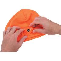 Calotte d'hiver N-Ferno avec lumi&egrave;re DEL rechargeable, Doublure en Molleton, Taille unique, Orange Moffatt Supply & Specialties