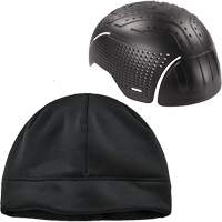 Bonnet &agrave; fermeture &eacute;clair pour l'hiver N-Ferno & insert sous-casque, Doublure en Molleton, Moyen/Petit, Noir Moffatt Supply & Specialties