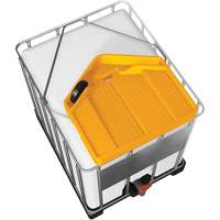 Large 3.9 Gal. Yellow Chemically-Resistant Polyethylene IBC Funnel Moffatt Supply & Specialties