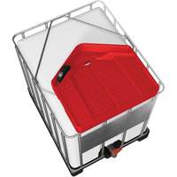 Large 3.9 Gal. Red Chemically-Resistant Polyethylene IBC Funnel Moffatt Supply & Specialties