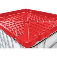 Full Size 30 Gal. Red Chemically-Resistant Polyethylene IBC Funnel Moffatt Supply & Specialties