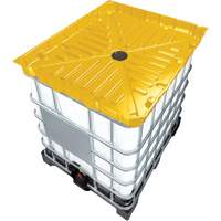 Full Size 30 Gal. Yellow Chemically-Resistant Polyethylene IBC Funnel Moffatt Supply & Specialties