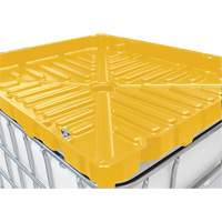 Full Size 30 Gal. Yellow Chemically-Resistant Polyethylene IBC Funnel Moffatt Supply & Specialties