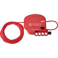 Mini All-Purpose Cable Lockout with Nylon Cable, 8' Length Moffatt Supply & Specialties